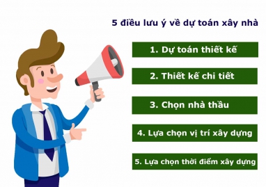 5 điểm cần lưu ý về Dự toán xây nhà năm 2021