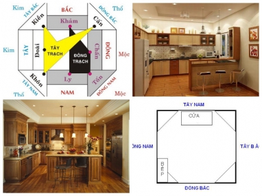 Hướng dẫn cách hóa giải bếp đối diện với cửa chính giúp xóa tan vận xui rủi